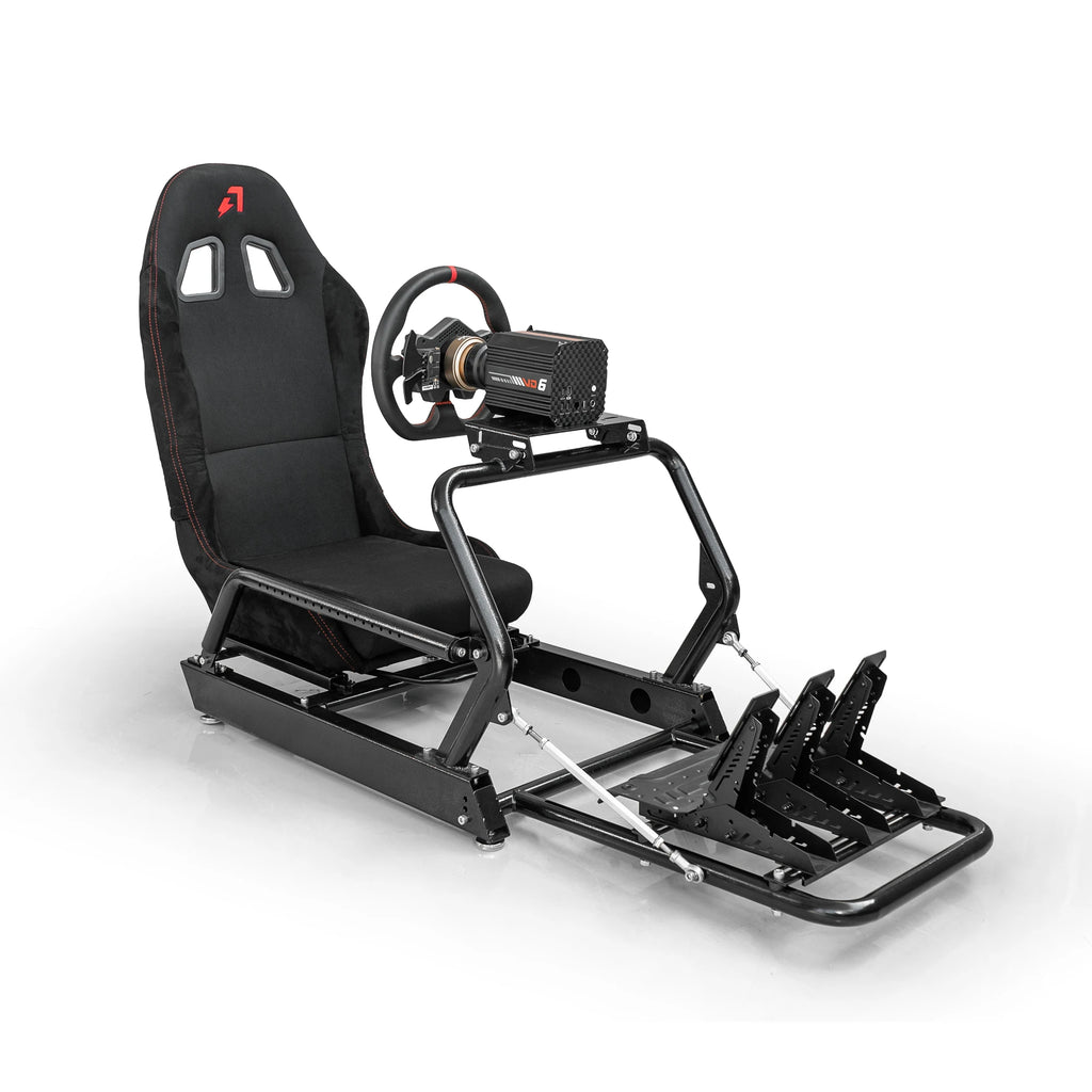 AZRACING INSPIRE Sim Racing Cockpit Standard Seat Version - 7 Years of Sim Racing Expertise, Heavy-Duty High-Carbon Steel Frame,