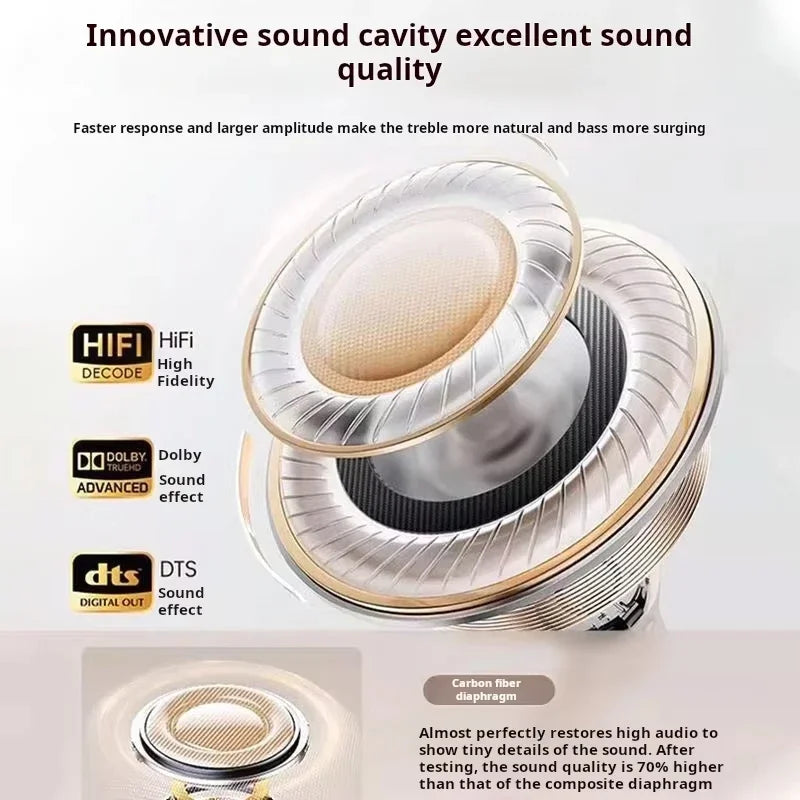 XGSHOW M21S TWS Bluetooth Headphones Wireless High Sound Quality HiFi Ultra Long Battery Life Half In-ear Earbuds Mini Portable