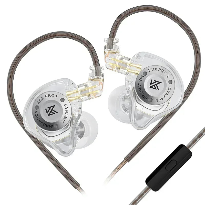 KZ EDX PRO X Dynamic Drive Earphones HIFI Bass Earbud DJ Music Cancelling Sport Headsets 2PIN Cable KZ ZSTX ZSNPRO X ZS10PRO ZVX