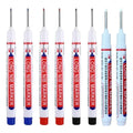 1-40PCS 20mm Deep Hole Long Nib Head Markers For Metal Perforating Pen Waterproof Bathroom Woodworking Decoration Multi-Purpose