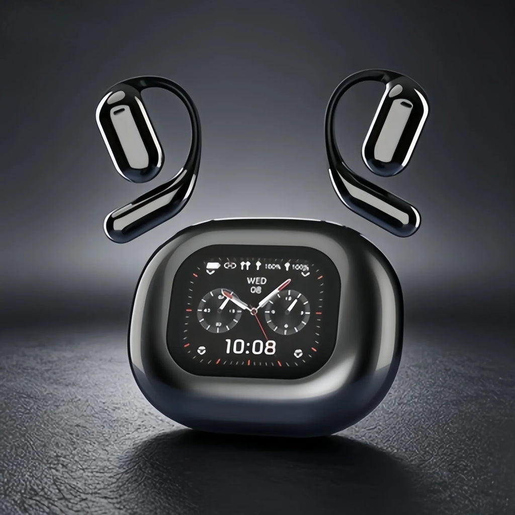 YYK Q16 Pro AI Translation Earbuds 144 Languages Real Time Translating Earphone with LCD Touch Screen ANC Wireless Headphones