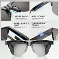 Ankriyul Smart Glasses With Wireless Earbuds-Stylish Design, Supports Music Playback And Calls, Stereo Sound, Ideal For Driving, Sports, And Outdoor Activities, The Perfect Gift For Couples, 100mAh Battery Capacity