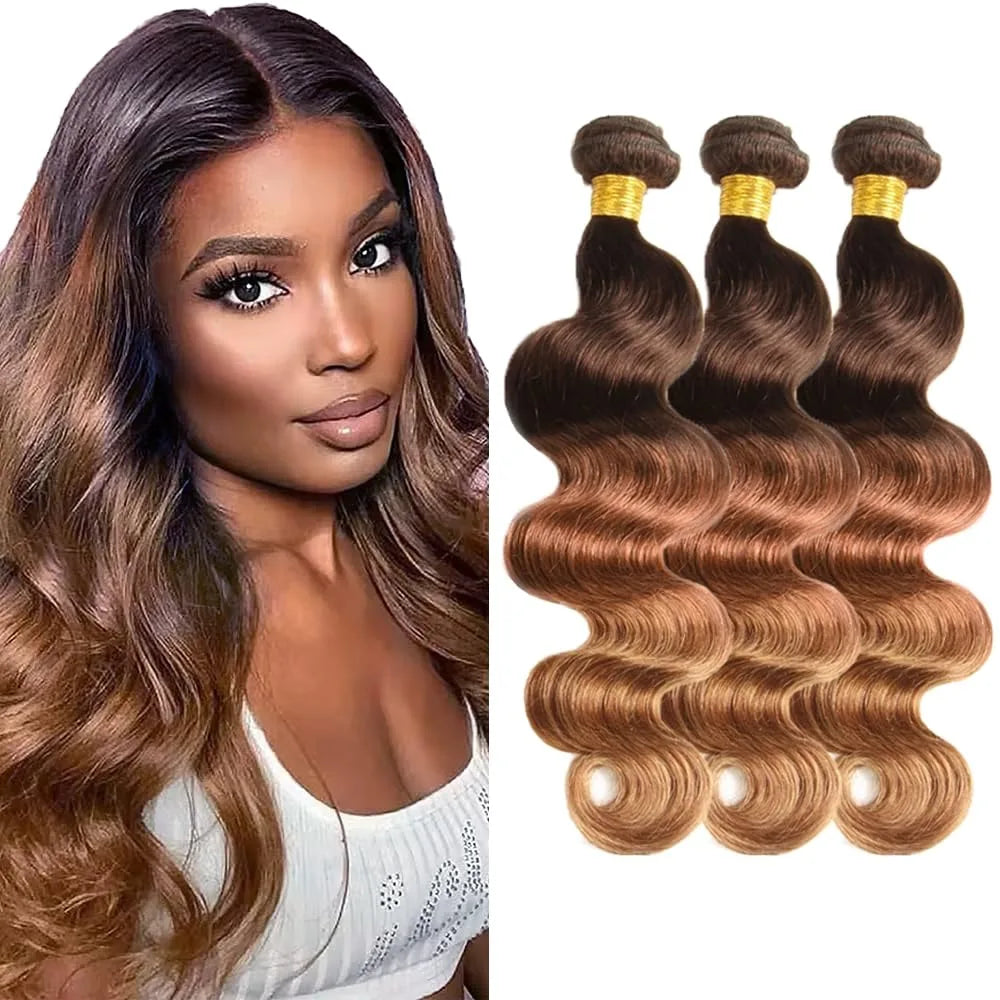 4/30 Human Hair Bundles 4/30 Colored Bundles Brazilian Body Wave Bundles Straight Bundles