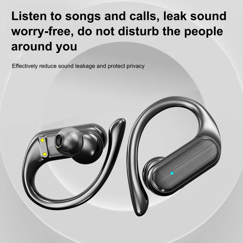 BOSECXT A520 Wireless Business Headphone Ear-Hook HIFI Bass Noise Cancelling Earphone With Mic Earbuds Sport Game Headset New