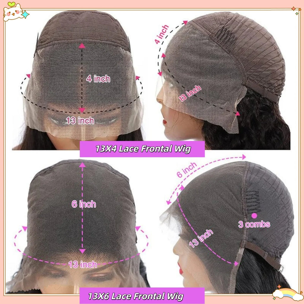 Deep Wigs Human Hair For Woman Burmese Curly Deep Wave Human Hair Wig 13x6 HD Lace Human Hair Wig on Clearance Sale