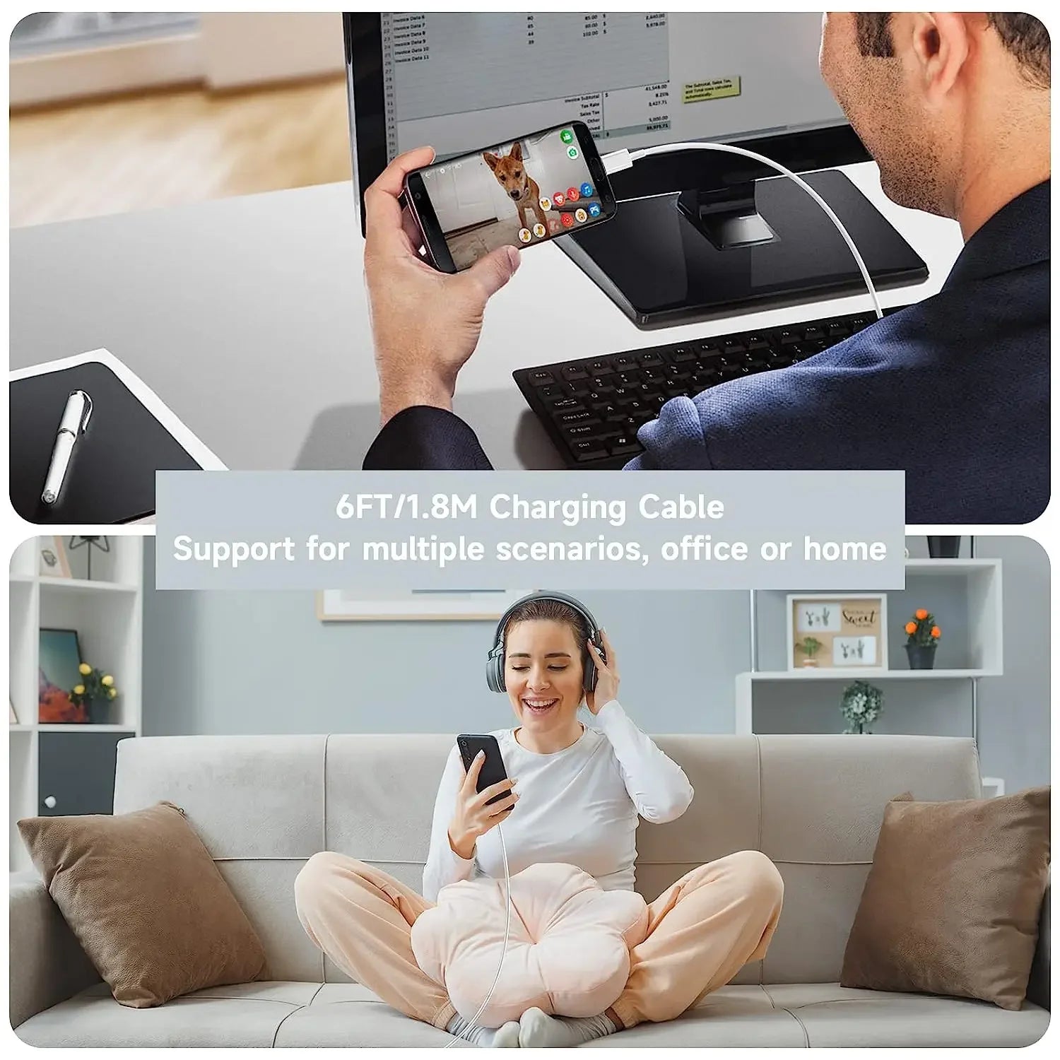 3PCS 100W 6A Super Fast Charger Cable Fast USB Type C Charging Data Cord Quick Charger Cabletype c charger fast charging