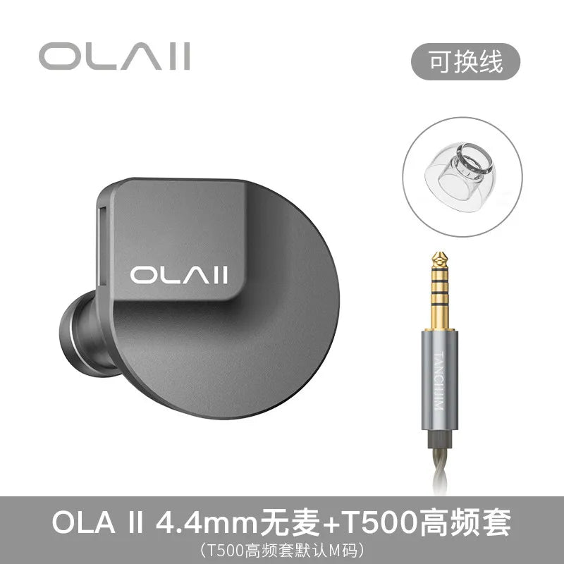 TANCHJIM OLA2 In-Ear Wired Earphones with Hybrid Drivers 3.5mm/4.4mm/Type-C Connector, Professional HiFi Headphones Gifts
