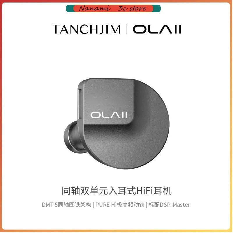 TANCHJIM OLA2 In-Ear Wired Earphones with Hybrid Drivers 3.5mm/4.4mm/Type-C Connector, Professional HiFi Headphones Gifts