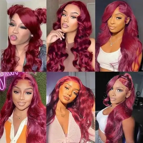 99j Burgundy Body Wave Human hair Bundles 12-26 Inch Unprocessed Virgin Human Hair 1/3pc 7A  Raw Hair Bundles Extensions