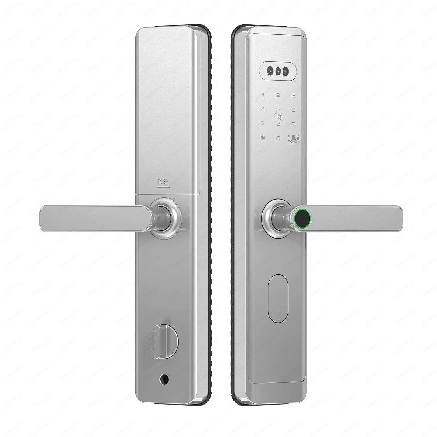 Smart 4K Home Assistant Automatic Digital System 3D Face Fingerprint Unlock Wood Aluminum Door Lock Inteligente Electronic Smart