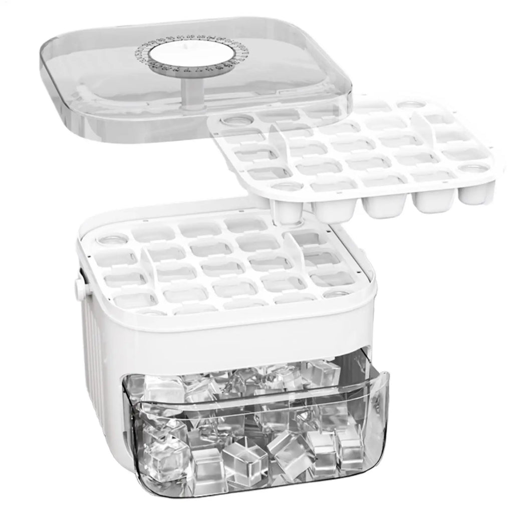 50 Grid Ice Tray Double-layer Ice Making Box Ice Cube Freezed Moulds Box Ice MakeTool For Whiskey Cocktails Sodas Juices Yogurt