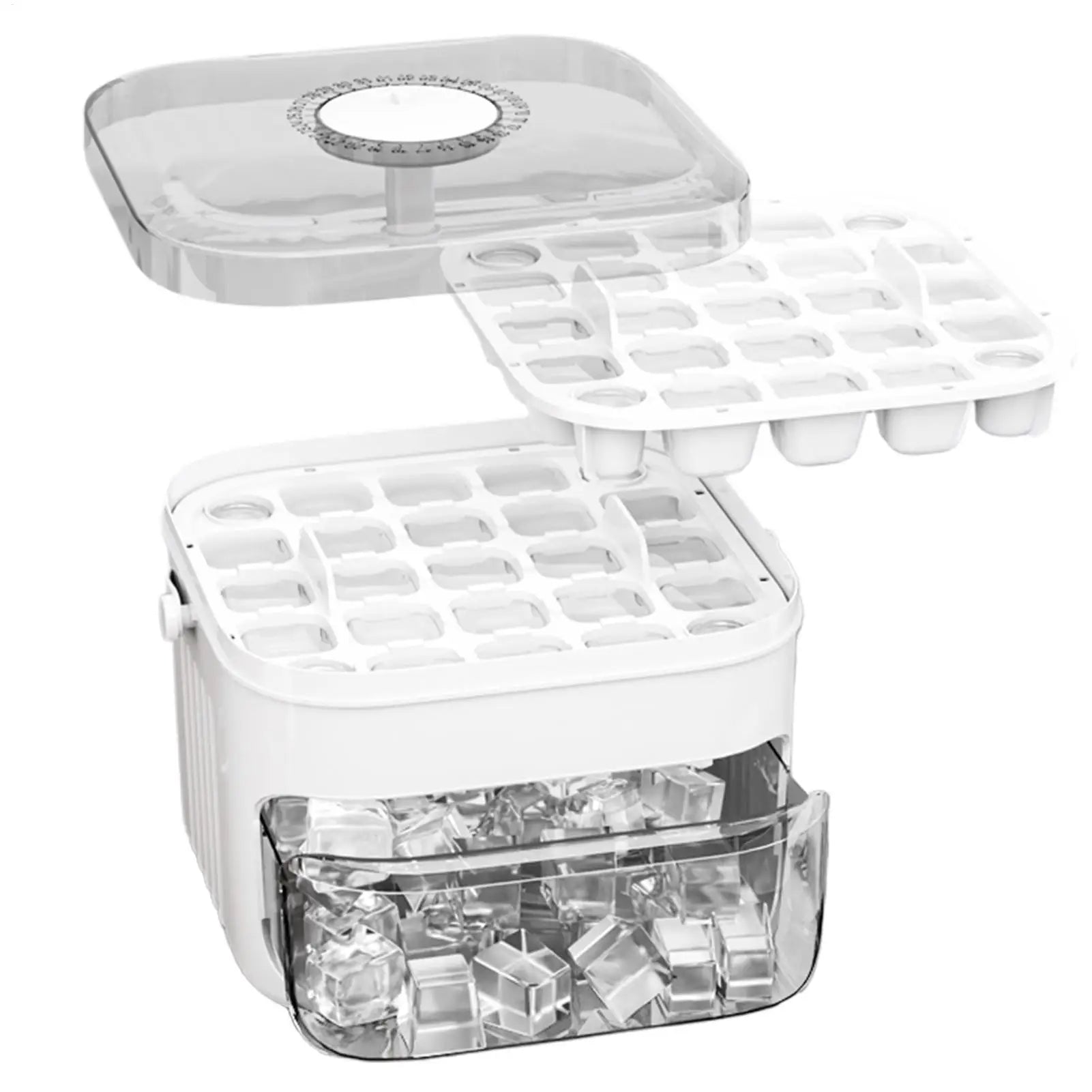 50 Grid Ice Tray Double-layer Ice Making Box Ice Cube Freezed Moulds Box Ice MakeTool For Whiskey Cocktails Sodas Juices Yogurt