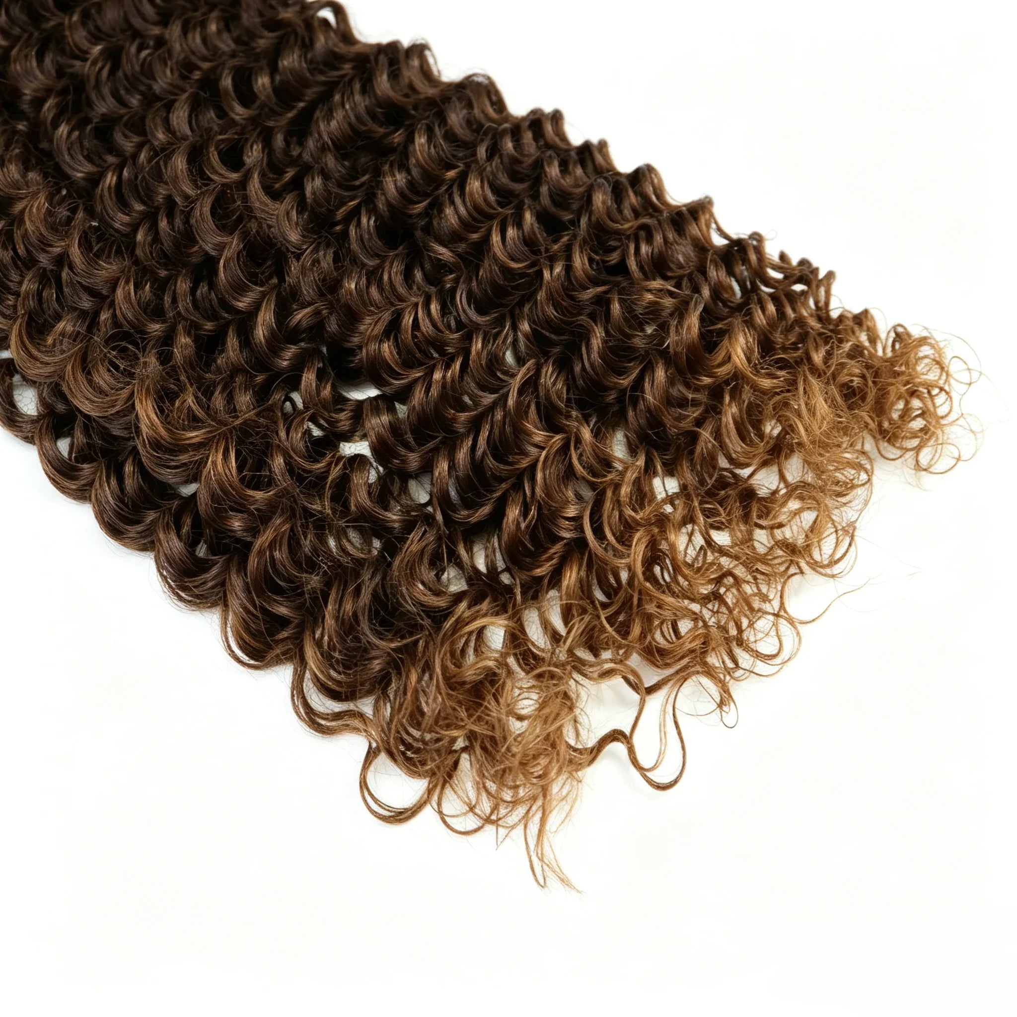 30 32 Inch #4 Dark Brown Curly Hair Bundles Deep Wave Human Hair Remy Hair Bundle Deals For Extensions Chocolate Brown Bundles