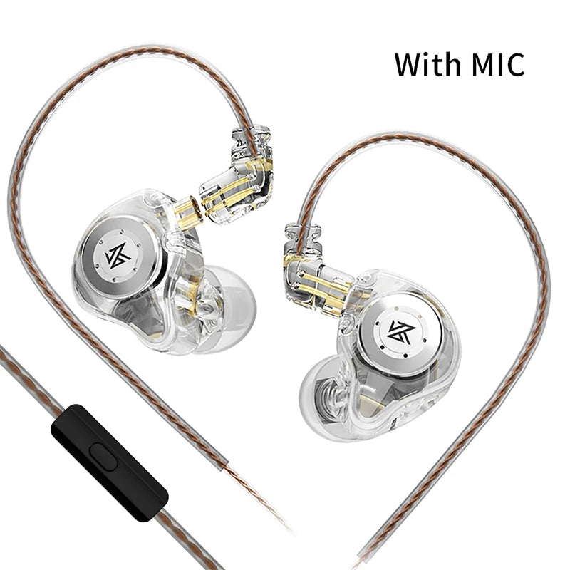 KZ EDX PRO 10mm Dual Magnetic Dynamic IEM HiFi Earphones with 2Pin Detachable 5N OFC Cable Ergonomic Design Upgraded Gaming Earbuds for Audiophile