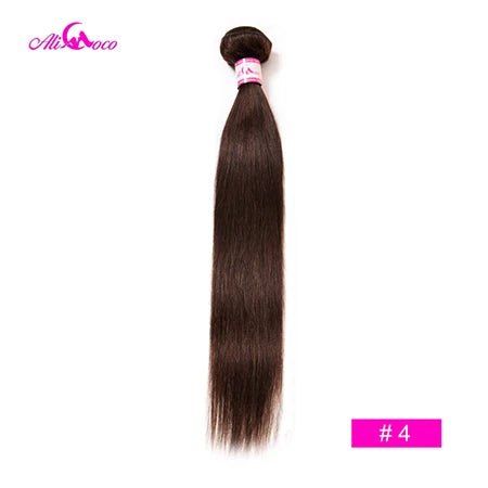 Ali Coco Brazilian Straight Hair 1/3/4 Bundles "8-30" inch  #2/#4/1b/27/ #27/1b/99j Non Remy Ombre Hair Human Weave Bundles