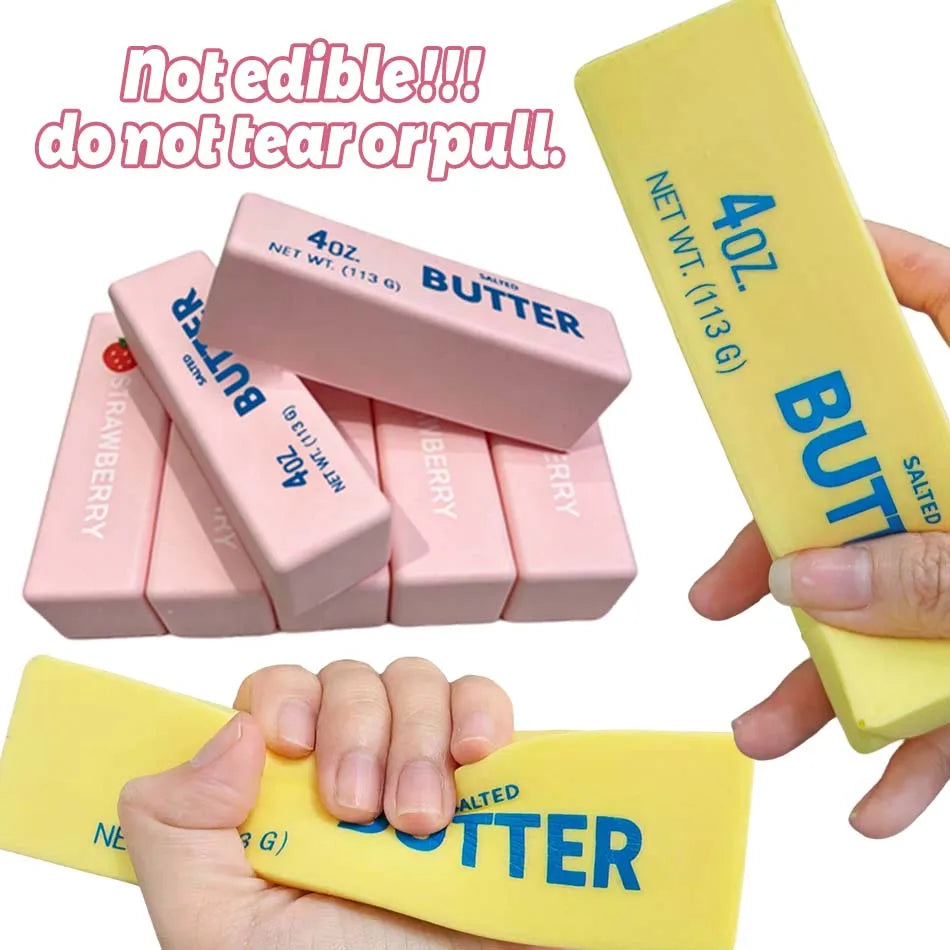 Butter Squishy- Slow Rising Fidget Toys, Novelty Stress Relief Squeeze Toy for Adults & Kids, Party Favors Gift Sensory Toy, Christmas Gift.