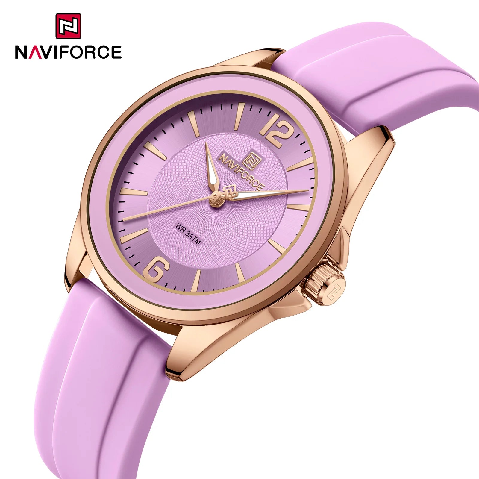 New NAVIFORCE Women's Watch Sports Silicone Strap Watch Women's Quartz Watch Clock Package Gifts Reloj Mujer Relogios Feminino