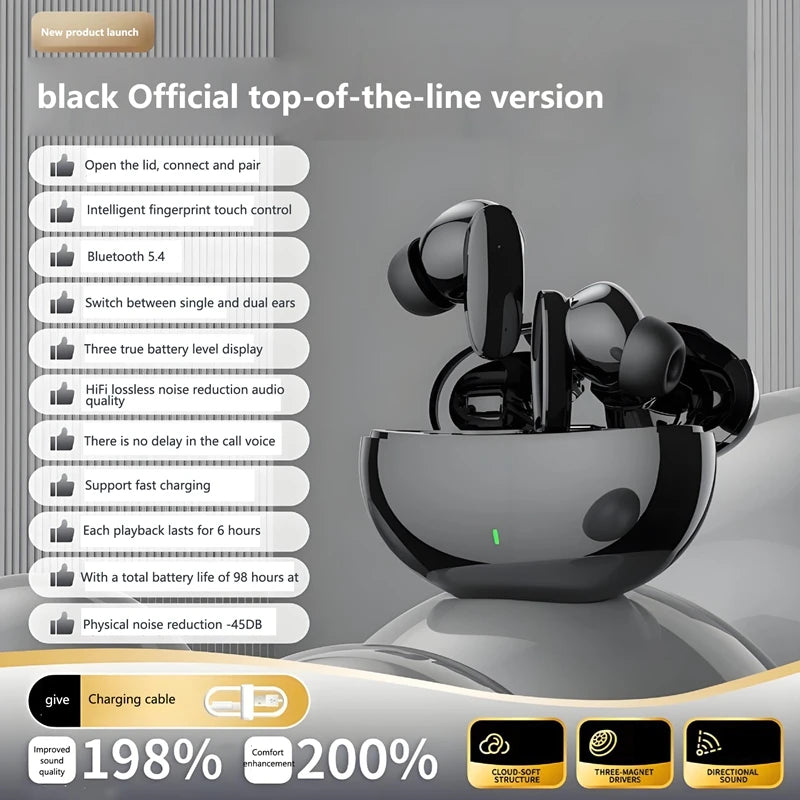 Lenovo New Wireless Earphone Bluetooth Headsets TWS 5.3 Stereo Earbuds Hifi Headphones HD Microphone For Iphone And Android