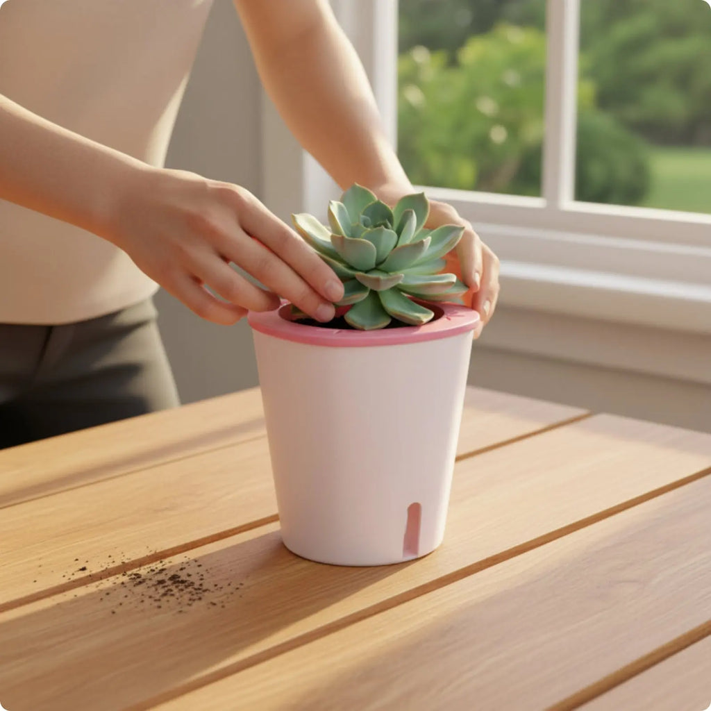Self Watering Planter Large Size Self Watering Pot Water Reservoir Planter Hydroponic Garden Container Lightweight for Outdoor