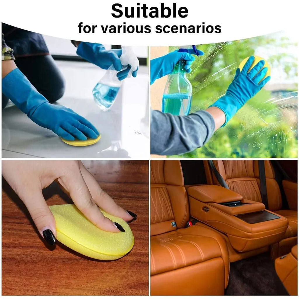 Polishing Sponge Wax Car Applicator Pad Foam Wax Car Polisher Cleaning Pad For Cleaning Car Waxing Sponge Auto Parts 12pcs/1pack