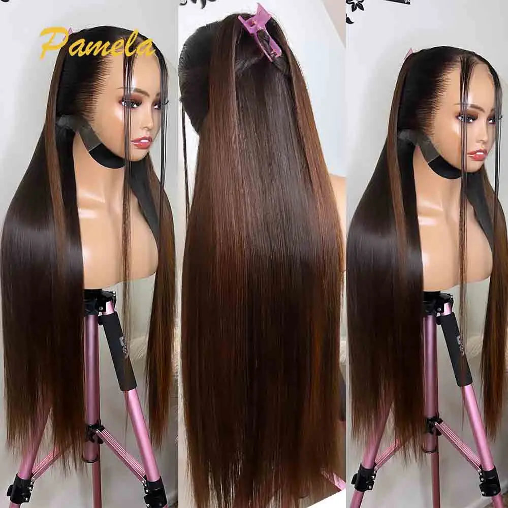 Bone Straight Ombre1b 4 Colored Human Hair 100% Unprocessed Virgin Weave 3 Bundles Real Human Hair Extensions For Women